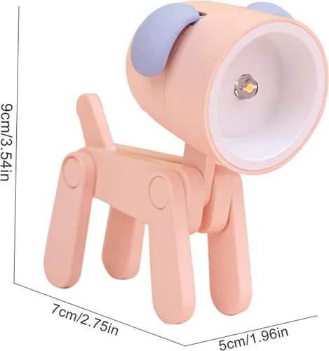 Vista 6 de Mini luz nocturna para niños, luz LED creativa con diseño de ciervos y perros, lámparas de animales lindos portátiles para niñas, niños, dormitorio
