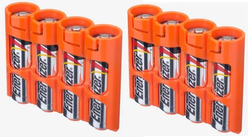 Vista 11 de Soporte para 12 baterías Storacell, AA Powerpax, color amarillo.