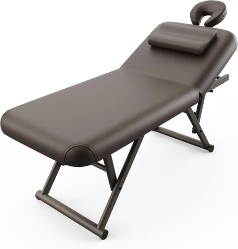 Vista 12 de pouseayar Mesa de masaje ajustable con almohada facial y reposacabezas, resistente y sólida, silenciosa y fácil de ajustar, respaldo ajustable