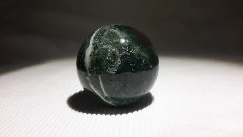 Vista 23 de Auténtica colección de esferas pulidas de piedra semipreciosa (jaspe brezado)