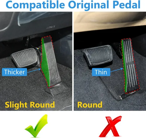 Vista 2 de TTCR-II Cubiertas de pedal para Hyundai Tucson Sonata y Kia Optima Sorento 2016-2025, pedales de freno para Santa Fe 2019-2025 y Sportage 17-25