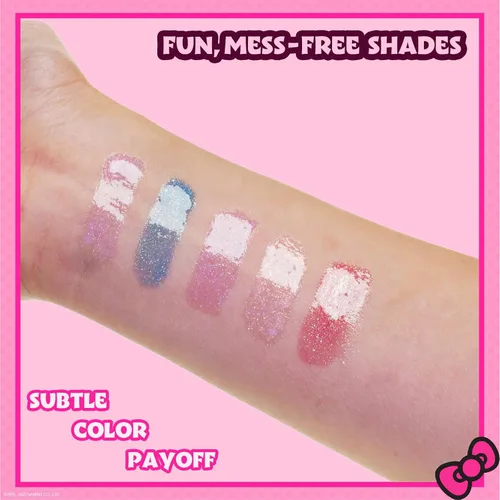 Vista 6 de Hello Kitty - Juego de maquillaje hidratante de 5 piezas a base de plantas, para niñas, niños pequeños, perfecto para fiestas, fiestas de pijamas