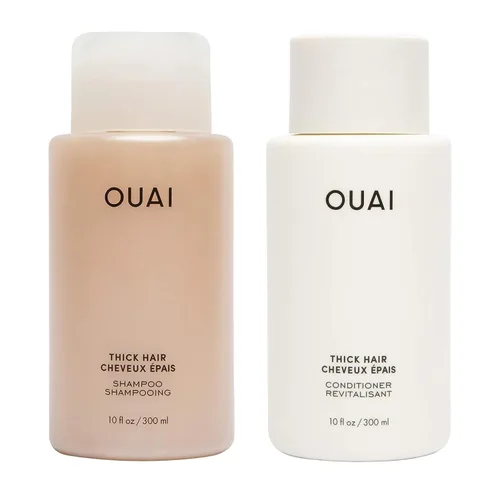 Vista 14 de OUAI Set de Champú y Acondicionador para Cabello Fino - Champú y Acondicionador Sin Sulfatos para Mujeres y Hombres - Fabricado con Queratina, Raíz