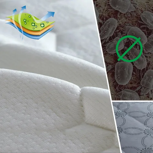 Vista 8 de Cubierta de espuma viscoelástica para mesa de masaje con orificio para respirar, cuadrada, redonda, trapezoidal, para cama de spa, almohadilla 2.4 in