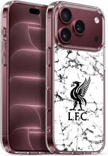 Vista 18 de Oficial LIVERPOOL Football Club 2017/18 Mármol Soft Gel Case para iPhone de Apple 7 Plus/8 PLUS Escudo negro.