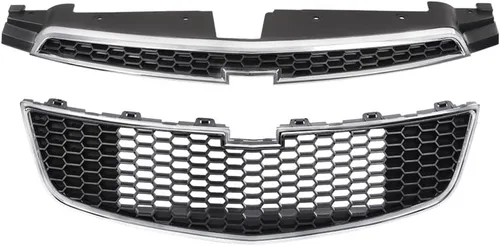Vista 11 de PIT66 Parrilla delantera compatible con Chevy Silverado 1500 LS LT LTZ WT 2007-2013 /Silverado 1500 Hybrid 2009-2013/Silverado 1500 XFE 2010-2013