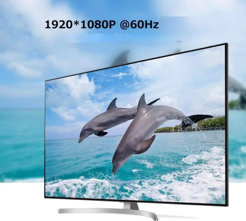 Vista 3 de Adaptador HDMI 4 en 1, convertidor de pantalla HDMI síncrono a VGA DVI HDMI con audio, video de 1080p para laptop, monitor, proyector (negro)