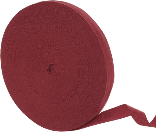 Vista 61 de uxcell Cinta de sarga de algodón de 50 yardas, cinta de espiga de 3/8 pulgadas para coser ropa, manualidades (azul)