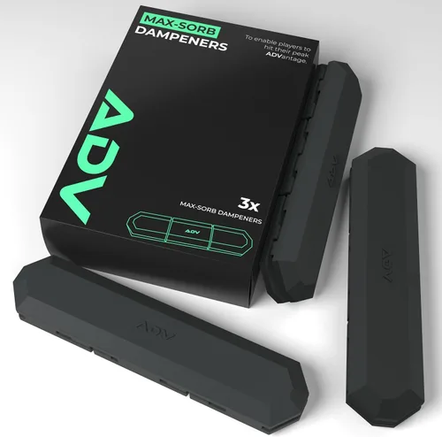 Vista 18 de ADV Tennis Amortiguador con tacto personalizado, paquete de 3, amortiguador de raqueta para reducir la vibración, aliviar los síntomas de lesiones