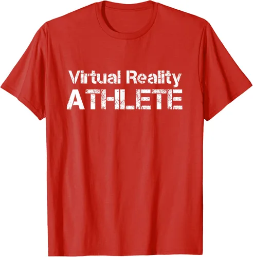 Vista 100 de Virtual Reality ATHLETE for VR Gamers Camiseta, Negro, S