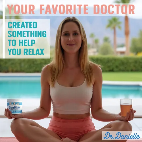Vista 5 de Zenbliss - Mezcla de bebida calmante de magnesio para relajación y comodidad muscular, suplemento de magnesio en polvo para apoyo al estrés, por