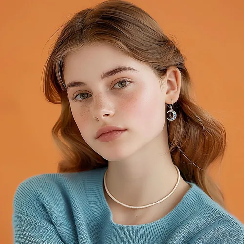 Vista 258 de Aretes colgantes de plata de ley con diseño de árbol de la vida, flor, abeja, animales, gato, colibrí, piedra lunar, turquesa, aretes con cierre