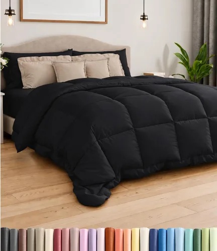 Vista 25 de Comforter Twin Size - Down Alternative Duvet Insert - White, 68" x 88" 01-Blanco