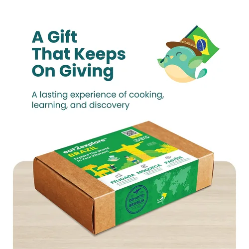 Vista 6 de eat2explore Kit de cocina global para adultos, recetas auténticas, especias esenciales y maridajes de bebidas, perfecto para citas nocturnas