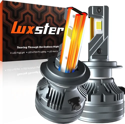 Vista 16 de LUXSTER Bombillas LED H1 Punisher, adaptadores H1 incluidos, 40,000LM ultra brillantes, instalación Plug-N-Play, bombillas para luces antiniebla