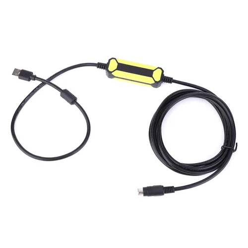 Vista 8 de ViaGasaFamido Cable de programación Cable de datos apto para FX1S/1N/2N/3U FX Series PLC USB-SC09-FX Línea de descarga de cable de 8.2 ft Línea