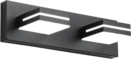Vista 78 de SineRise - Moderna lámpara LED para tocador de baño (2 luces, 39.4 cm, regulable), iluminación de pared de baño moderna de acrílico cepillado sobre