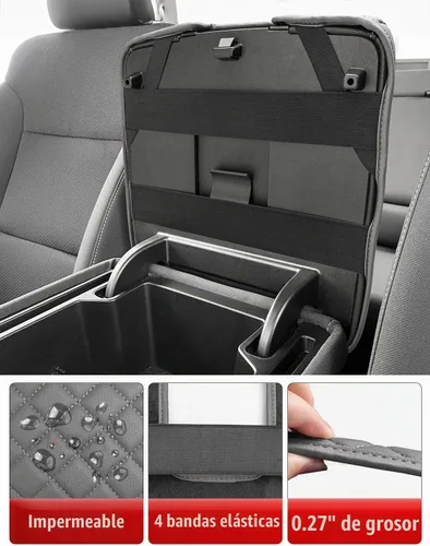 Vista 5 de KBH Funda para reposabrazos de consola central para Chevy Silverado y GMC Sierra 1500 2500 3500 2014-2018, de vinilo y cuero, accesorios para tapa