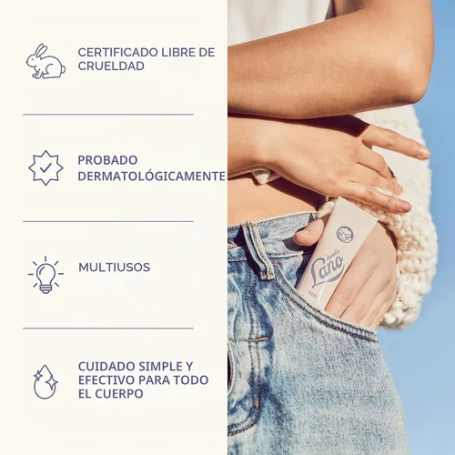 Vista 7 de Crema de manos Lanolips - Loción de lanolina con aceite de coco, manteca de karité y vitamina E - Crema para cutículas y manos para manos secas