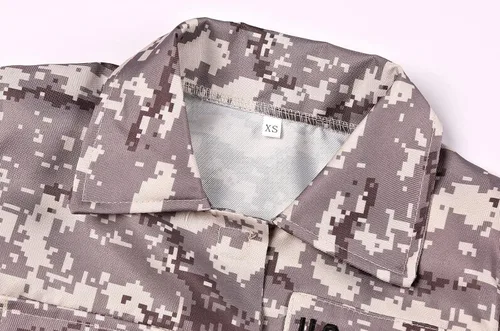 Vista 3 de Sersllta Disfraz del ejército para niños disfraz militar de soldado para niños juego de simulación