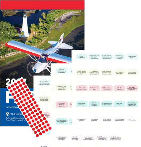 Vista 15 de Kit de bricolaje 2027 ASA FAR/AIM Book + 75 pestañas para instructor de vuelo certificado - Kit CFI (clásico)