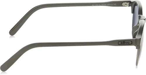Vista 3 de Revo Lentes de sol redondos polarizados Re 1066 Reign RE 1066 03 GY para adultos lentes de sol redondos polarizados color peltre mate 157 pulgadas