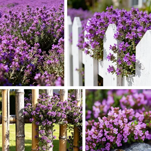 Vista 2 de 20000+pcs Semillas de tomillo rastrero para plantar – Flores de cobertura de suelo sin transgénicos – 10g Semillas de hierbas comestibles
