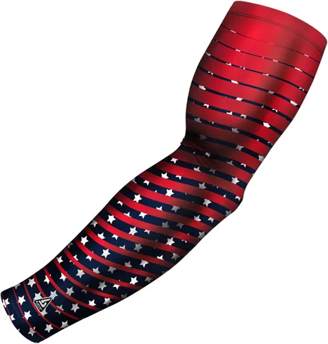Vista 12 de B-Driven Sports Sleeve Pro-Fit - Manga Patriótica - Estados Unidos, Cuba, México, Israel, Canadá, Venezuela, Rep. Dominicana - Individual