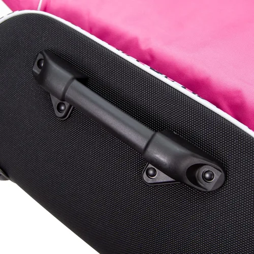 Vista 7 de Bolsa de golf para mujer con ruedas - Oxford 600D resistente, 6 bolsillos, ruedas ABS, aprobada por aerolíneas, rosa
