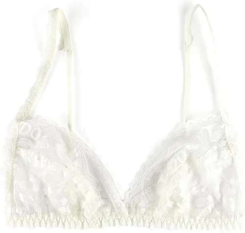 Vista 3 de hanky panky Bridal I DO Shimmer Lace Triangle Bralette (157491)