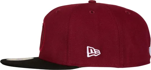 Vista 3 de New Era Daredevil - Sombrero ajustado de ala negra 59Fifty (as1, numérico, numérico_7, 7 ajustado), Rojo