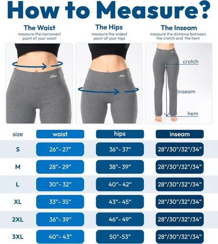 Vista 6 de Nirlon Pantalones de yoga con corte de bota para mujer, pantalones de pierna ancha para mujer, suaves y transpirables, pantalones de yoga para yoga