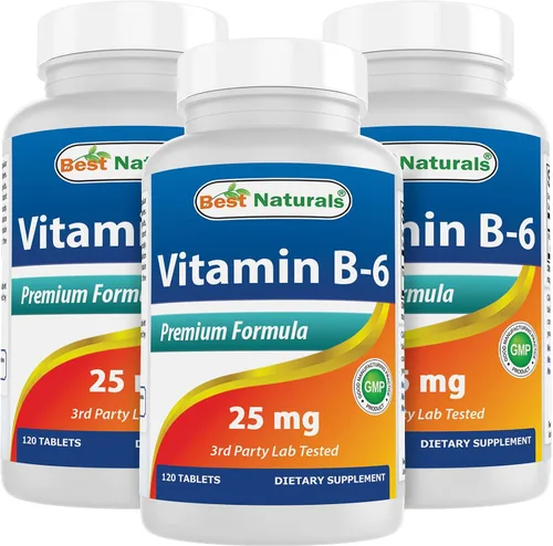 Vista 9 de Best Naturals Vitamina B6 25 mg, 120 tabletas (120 unidades (paquete de 1))