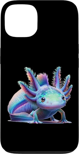 Vista 7 de Carcasa de arte de mundo submarino encantado para iPhone 11 Pro Max con diseño de ajolote mágico