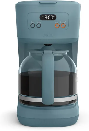 Vista 9 de bella Cafetera programable de 12 tazas, accesorios reutilizables aptos para lavavajillas, pantalla LCD de fácil uso, apagado automático, 900 vatios