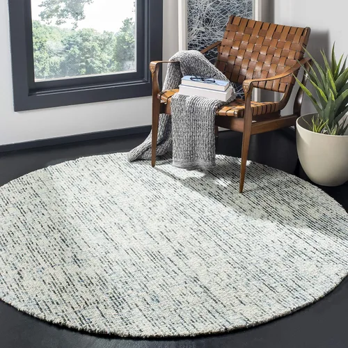 Vista 33 de SAFAVIEH Abstract Collection - Alfombra decorativa, 2 x 3 pies, color negro y marfil, lana hecha a mano, ideal para zonas de alto tráfico