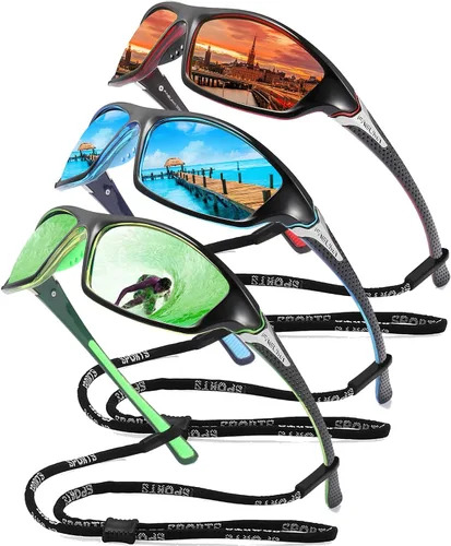 Vista 17 de Gafas de sol polarizadas para hombre, ciclismo, conducir, pesca, 100% protección UV Cycling Driving Fishing