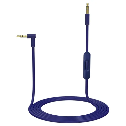 Vista 15 de Cable de audio de repuesto con micrófono en línea y control compatible con auriculares Beats Solo, Studio, Pro, Detox, Wireless, Mixr, auriculares