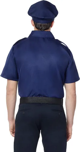 Vista 3 de Spirit Halloween Adult Cop Costume Kit Police Officer Cosplay Cop Roleplay Easy Halloween Costume Couple Costume