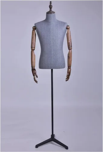 Vista 8 de Cuerpo de maniquí femenino, maniquí de costura, torso, maniquí masculino y femenino, forma de vestido de maniquí de altura ajustable
