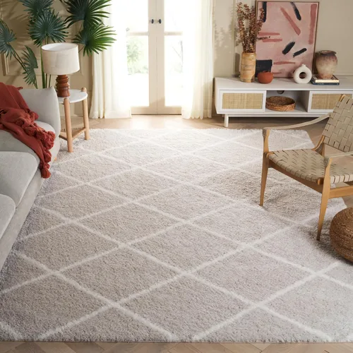 Vista 26 de SAFAVIEH Tahoe Shag Collection - Alfombra para pasillo, 2 x 9 pies, diseño de enrejado, no desprende pelusa y de fácil cuidado, 1.2 pulgadas