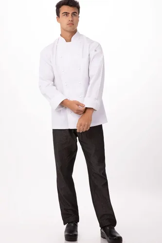 Vista 4 de Chef Works Monza Executive Chef Coat para hombre