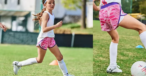 Vista 3 de Under Armour Fly by - Pantalones cortos para niña