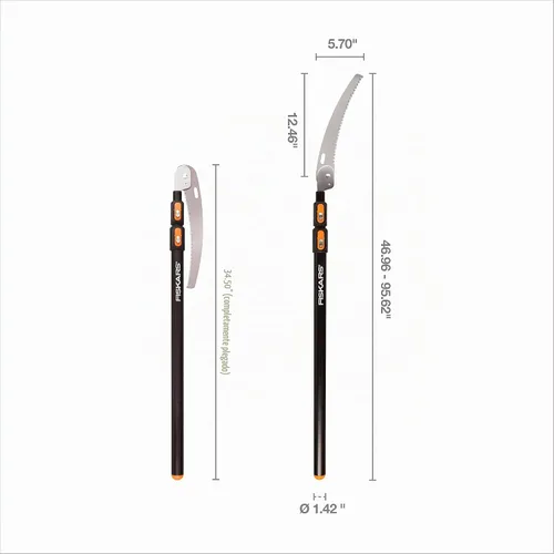 Vista 6 de Fiskars Brands 394620 - 1001 - Sierra de poda, se extiende hasta 8 pies.