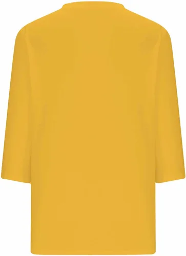 Vista 5 de Women Summer 34 Length Sleeve Tops 2024 Trendy Solid Color V-Neck Blouse Tunic Causal Oversiezd Vacation Clothes