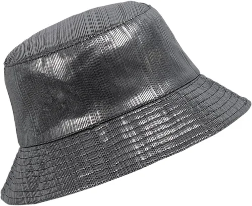 Vista 16 de MILAKOO Rock Metallic Bucket Hat Gorra reversible Unisex pescador ala ancha Rock Punk Hippie Sombrero