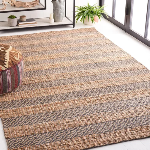 Vista 8 de SAFAVIEH Natural Fiber Collection NFB653Z - Alfombra de pasillo, 2 pies 3 pulgadas x 8 pies, color negro y natural, hecha a mano, estilo bohemio