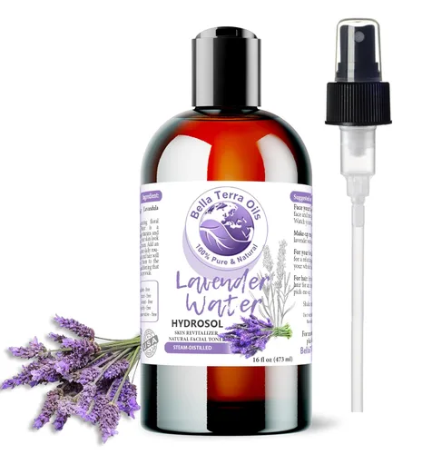 Vista 10 de Bella Terra Oils - Spray de agua de lavanda de 8 onzas - Perfección destilada al vapor, repleta de vitamina K y omega-9, eleva tu rutina
