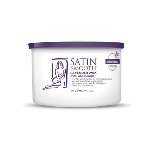 Vista 6 de Cera de depilación para cabello Satin Smooth Aloe Vera 14oz.