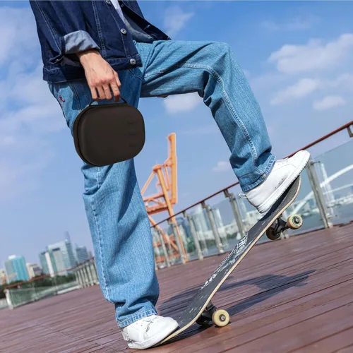 Vista 5 de WEILE Estuche rígido de transporte compatible con auriculares Oculus Meta Quest 3 VR, controladores y accesorios de juegos, a prueba de golpes